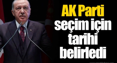 AK Parti seçim için tarihi belirledi