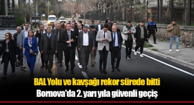 BAL Yolu ve kavşağı rekor sürede bitti