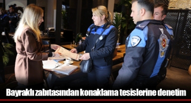 Bayraklı zabıtasından konaklama tesislerine denetim