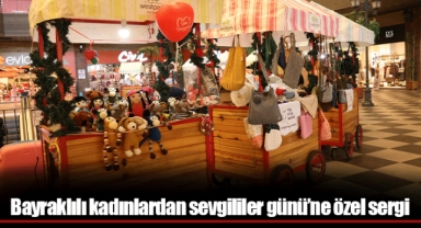Bayraklılı kadınlardan sevgililer günü’ne özel sergi