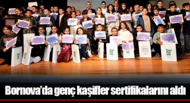 Bornova’da genç kaşifler sertifikalarını aldı