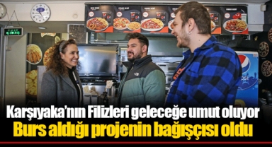 Burs aldığı projenin bağışçısı oldu