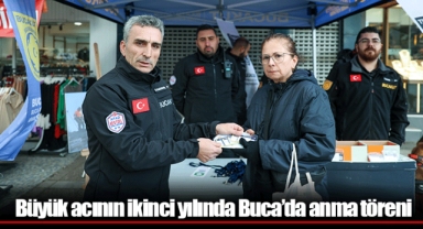 Büyük acının ikinci yılında Buca’da anma töreni