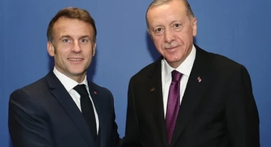 Cumhurbaşkanı Erdoğan, Macron ile görüştü