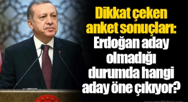 Dikkat çeken anket sonuçları: Erdoğan aday olmadığı durumda hangi aday öne çıkıyor?