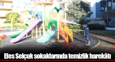 Efes Selçuk sokaklarında temizlik harekâtı