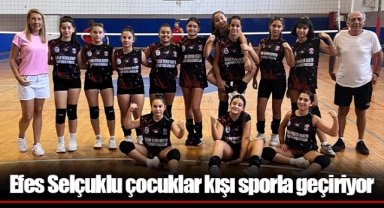 Efes Selçuklu çocuklar kışı sporla geçiriyor