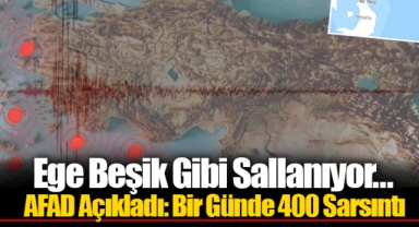 Ege Beşik Gibi Sallanıyor... AFAD Açıkladı: Bir Günde 400 Sarsıntı