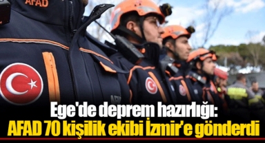 Ege'de deprem hazırlığı: AFAD 70 kişilik ekibi İzmir'e gönderdi