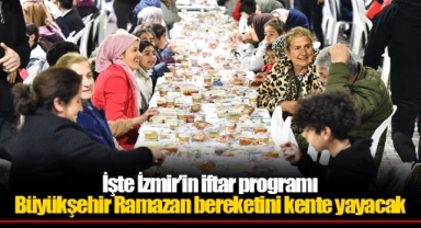 İşte İzmir’in iftar programı
