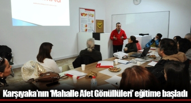 Karşıyaka’nın ‘Mahalle Afet Gönüllüleri’ eğitime başladı