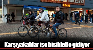 Karşıyakalılar işe bisikletle gidiyor