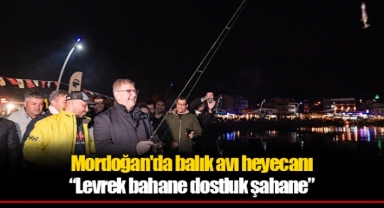 Mordoğan'da balık avı heyecanı