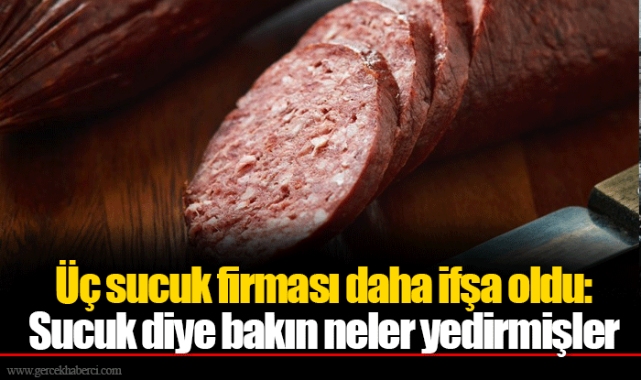 Üç sucuk firması daha ifşa oldu: Sucuk diye bakın neler yedirmişler