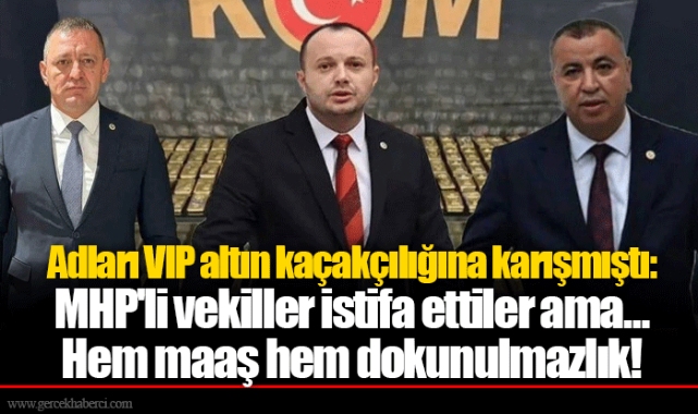 Adları VIP altın kaçakçılığına karışmıştı: MHP'li vekiller istifa ettiler ama... Hem maaş hem dokunulmazlık!