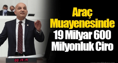 Araç Muayenesinde 19 Milyar 600 Milyonluk Ciro