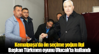 Başkan Türkmen oyunu Ulucak’ta kullandı