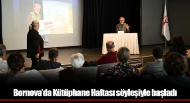 Bornova’da Kütüphane Haftası söyleşiyle başladı