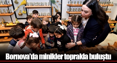 Bornova'da minikler toprakla buluştu