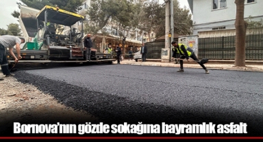 Bornova’nın gözde sokağına bayramlık asfalt