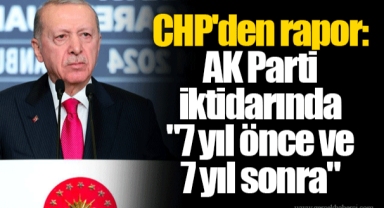 CHP'den rapor: AK Parti iktidarında