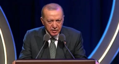 Erdoğan Kur'an-ı Kerim'i güzel okuma yarışması ödül töreninde konuşuyor