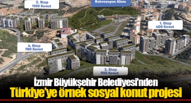 İzmir Büyükşehir Belediyesi’nden Türkiye’ye örnek sosyal konut projesi