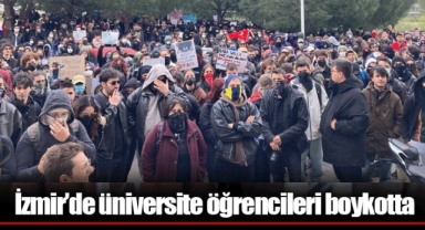 İzmir’de üniversite öğrencileri boykotta