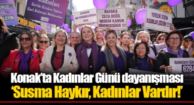 Konak’ta Kadınlar Günü dayanışması