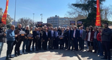 TMMOB'dan Saraçhane'de CHP'ye dayanışma ziyareti