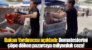 Bakan Yardımcısı açıkladı: Domateslerini çöpe döken pazarcıya milyonluk ceza!