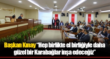 Başkan Kınay “Hep birlikte el birliğiyle daha güzel bir Karabağlar inşa edeceğiz”