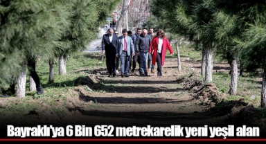 Bayraklı'ya 6 Bin 652 metrekarelik yeni yeşil alan
