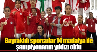 Bayraklılı sporcular 14 madalya ile şampiyonanın yıldızı oldu