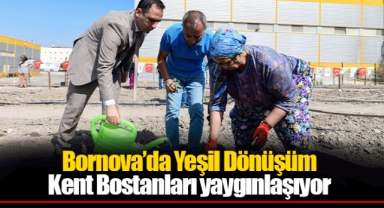 Bornova’da Yeşil Dönüşüm Kent Bostanları yaygınlaşıyor