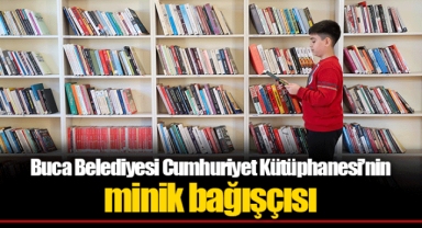 Buca Belediyesi Cumhuriyet Kütüphanesi’nin minik bağışçısı