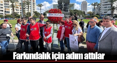Farkındalık için adım attılar