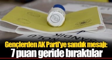 Gençlerden AK Parti'ye sandık mesajı: 7 puan geride bıraktılar