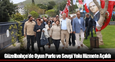 Güzelbahçe’de Oyun Parkı ve Sevgi Yolu Hizmete Açıldı