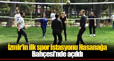 İzmir’in ilk spor istasyonu Hasanağa Bahçesi’nde açıldı