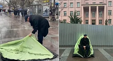 Mahmut Tanal, Adalet Bakanlığı önünde çadır kurdu, polis müdahale etti
