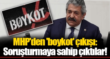 MHP'den 'boykot' çıkışı: Soruşturmaya sahip çıktılar!