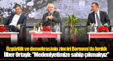 Özgürlük ve demokrasinin zinciri Bornova’da kırıldı