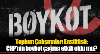 Toplum Çalışmaları Enstitüsü: CHP’nin boykot çağrısı etkili oldu mu?