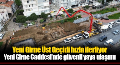 Yeni Girne Üst Geçidi hızla ilerliyor
