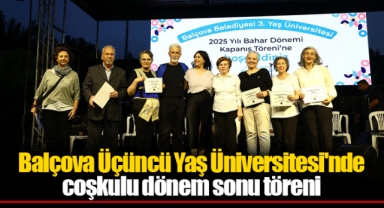 Balçova Üçüncü Yaş Üniversitesi'nde coşkulu dönem sonu töreni