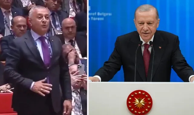 Bir anda ayağa kalkıp &#039;İl olmak istiyoruz&#039; dedi, Erdoğan&#039;ın yanıtı olay oldu