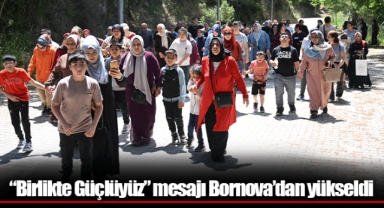 “Birlikte Güçlüyüz” mesajı Bornova’dan yükseldi