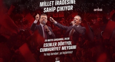 CHP'nin Esenler'deki mitingi için hazırlıklar tamamlandı
