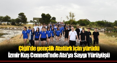 Çiğli’de gençlik Atatürk için yürüdü